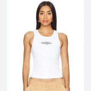 REVOLVE WAHINE NWT White Tank Top Ribbed Small S